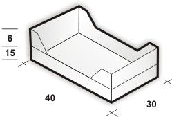 Il numero 1 del risparmio-CASSETTA PIEGHEVOLE IN PLASTICA CAPIENZA 15LT  40X30X15 CM COLORE ASSORTITO